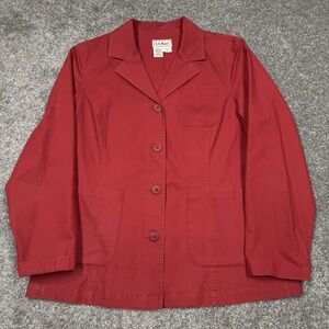 L.L. Bean Women's Crimson Blazer Size 16